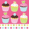 thumbnail image 1 of 16 Pack Luncheon Napkins Sweet Treats, 1 of 1