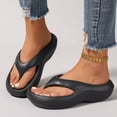 thumbnail image 5 of hoksml Women's Thick Sole Flip Flops, Cushioned Non-Slip Slides for Beach and Casual Wear, 5 of 9