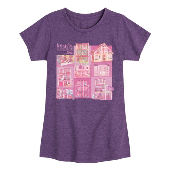 Barbie - Living the Dream - Original Dream House Pictures - Toddler And Youth Girls Raglan Graphic T-Shirt