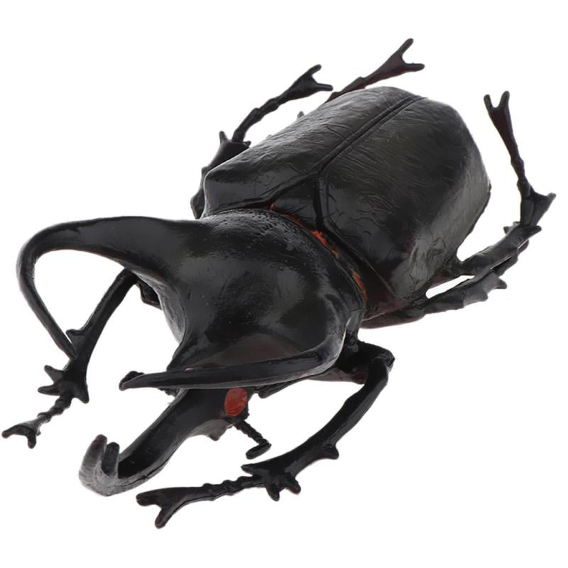 3x Realistic Plastic Insect Bugs Figures Beetle for Halloween Party Favors 