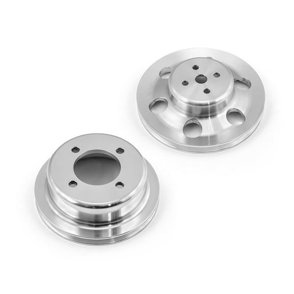 Speedmaster PCE415.1030 Compatible with Ford 302 351C Cleveland Billet Aluminum 1 V Groove Crank & Water Pump Pulley Set