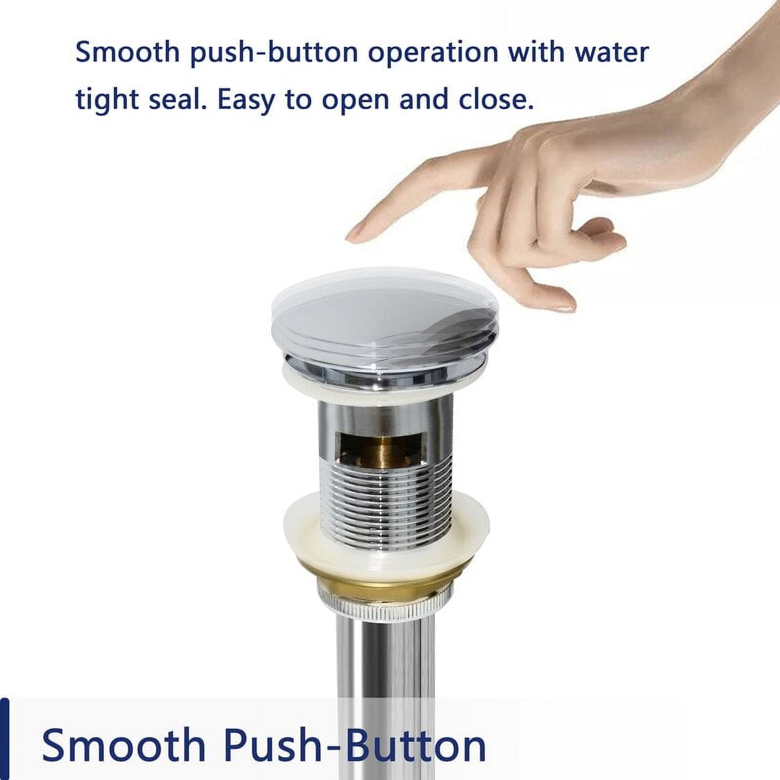 DeerValley DV-1D611 Bathroom Sink Drain Vessel Sink Vanity Pop-Up Drain Stopper With Overflow
