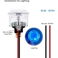 thumbnail image 3 of (8PCS 24MM clear button with blue LED) Original Qanba Illuminated Push Button 24MM Qanba Sanp In LED Buttons for Arcade Machine DIY Cabinet Machine JAMMA, 3 of 6