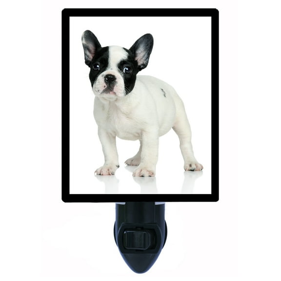 Night Light - French Bulldog. | Dog Theme, Includes Free Switchable Insert, 4W Bulb, E12 Base