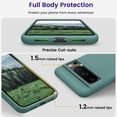 thumbnail image 4 of for Pixel 8 Pro Case, [-Grade Drop Protection][Anti-Scratch Microfiber Lining] Silicone Slim Thin Shockproof Phone Case for Google Pixel 8 Pro 6.7 inch (Pine Green), 4 of 12