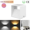 thumbnail image 1 of Matsuzay 3W Up Down Light Aluminio Cubic LED Lámpara de pared Sconce para sala de estar Dormitorio Comedor Iluminación y accesorios frío Matsuzay HA025488-02, 1 of 6