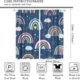 thumbnail image 2 of Rainbow Decorative Curtains, Hand-Painted with Lovely Rainbows and Clouds, Suitable for Children Girls Bedroom Living Room Nursery, 2 Panel Set,42X54 Inch, 2 of 6