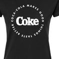 thumbnail image 3 of Coca-Cola - Coke Makes Things Taste Better - Juniors Fitted Graphic T-Shirt, 3 of 5