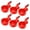 Red, variant on Vnanda 6Pcs/Set Fully Automatic Poultry Drinking Machine Large Automatic Chicken Waterer Cups | Chicken Water Feeder Suitable for Chicks, Duck, Goose, Turkey and Bunny | Poultry Water Feeder Kit