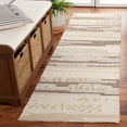 thumbnail image 2 of SAFAVIEH Martha Stewart Striped Runner Rug, Natural/Brown, 2'3" x 8', 2 of 8