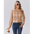 thumbnail image 3 of Zeagoo Women's Silk Button Down Shirts Long Sleeve Stain Blouses Dressy Casual Busines Spring Fall Top, 3 of 6