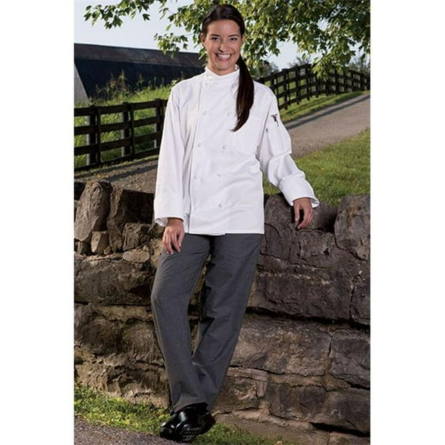 Uncommon Threads 4003-5710 Pantalon de Chef Ample Teint en Fil à Carreaux Noir/blanc - 6XLarge
