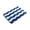 Blue, variant on Wave Pattern Flocked Bath Mat, Non Slip Bathroom Rug with Latex Backing, Soft Absorbent Shower Mat, Washable Floor Carpet for Bathroom and Laundry Room
