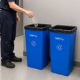thumbnail image 5 of Clean Tek Professional 23 gal Square Blue Plastic Recycling Bin - 16" x 15 3/4" x 30 3/4" - 1 count box, 5 of 7