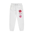 thumbnail image 6 of LUOGENLI Outfits Girls' Jumpsuits Shorts Children Kids Boys and Girls Long Sleeve Letter Printed Lightweight Hoodie Sweatshirts and Long Pants Set Outfit White 12-13 Years, 6 of 7