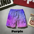 thumbnail image 1 of Summer New Water Drop 3d Printed Shorts Funny Fashion Gradient Colorful Beach Short Pants Swimming Shorts Men Hombre Ropa Cheap, 1 of 4