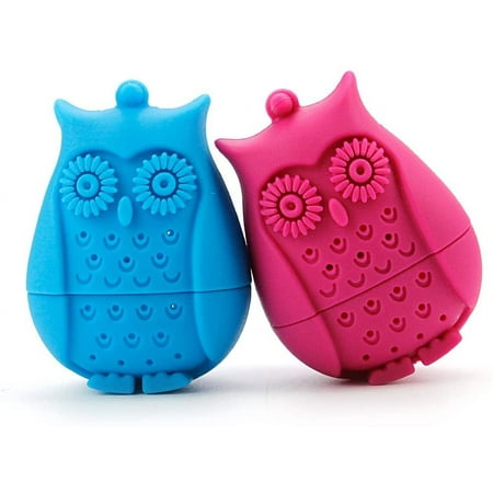 

HYKE 2 Pack Tea Infusers for Loose Tea - Ezeso Reusable Silicone Loose Leaf Tea Bags Strainer lter for Herbal Tea