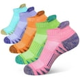 thumbnail image 1 of 【Calcetines antiampollas para mujer】La lengüeta del talón proporciona mayor comodidad y protección, evita que se resbale, el acolchado en el tendón de Aquiles evita las ampollas en el tobill, 1 of 5