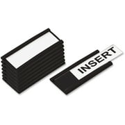 MasterVision, BVCFM1310, 2"x1" Magnetic Data Cards, 25 / Pack, Black