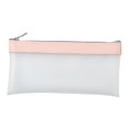 thumbnail image 2 of Transparent Pencil Case,Clear Pencil Bags,Durable and Waterproof Storage Bag for Pens,Makeup,Small Accessories,Office,Travel,Stationery Supplies,4"x7"(Pink), 2 of 4
