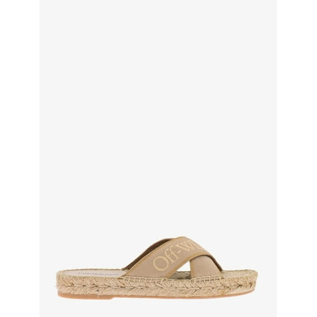 

OFF WHITE BOOKISH CRISS CROSS WOMAN Beige SANDALS
