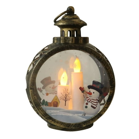 

Christmas Clearance! VWRXBZ LED Lamp Christmas Decorations House Lantern Candles Light Tree Ornaments Santa Lamp Home Decor