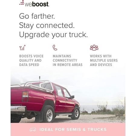weBoost - Drive Reach OTR Cell Signal Booster Kit for Semi-Trucks and Overland Vehicles, Boosts 5G & 4G LTE for All U.S. Carriers - Black