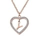 thumbnail image 1 of Collar de Mujer Corazón con Inciales LuckyLy, Modelo Adina rosa UNITALLA, 1 of 7