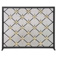 thumbnail image 1 of Dagan AHS405 Star Design Panel Screen, Black & Polished Brass, 1 of 1