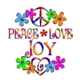 thumbnail image 2 of CafePress - Peace Love Joy - Rectangle Magnet, 2"x3" Refrigerator Magnet, 2 of 3