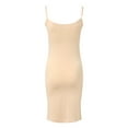 thumbnail image 5 of Women's Long Camisole Dress Lingerie - Viscose Blend, Adjustable Straps, Below-Knee Length, 5 of 5