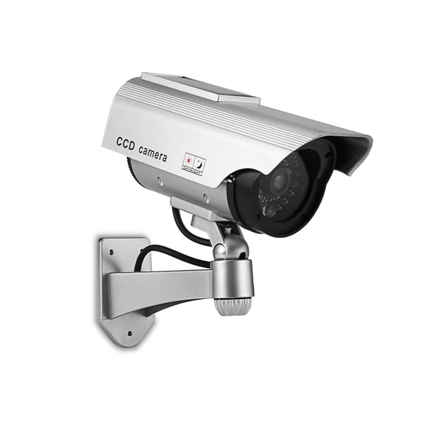 Cámara de seguridad falsa Cámara simulada Cámara de vigilancia simulada con luz intermitente Uso en Abanopi Cámara simulada