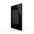 thumbnail image 1 of Enchufe eléctrico de pared LIVOLO, receptáculo dúplex negro, 15 A, 110 a 220 V, 1 of 7