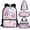 Axolotl Strawberry Pink, variant on Jeiento Panda School Bag for Kids School Backpack for Elementary Studnets Moon Flower Bookbag with Lunch Box 4 Pcs Kids Backpack with Pencilcase for Boys Back Pack
