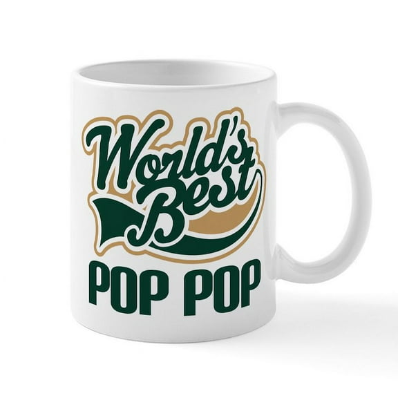 CafePress - Pop Pop (Worlds Best) Mug - 11 oz Ceramic Mug - Novelty Coffee Tea Cup