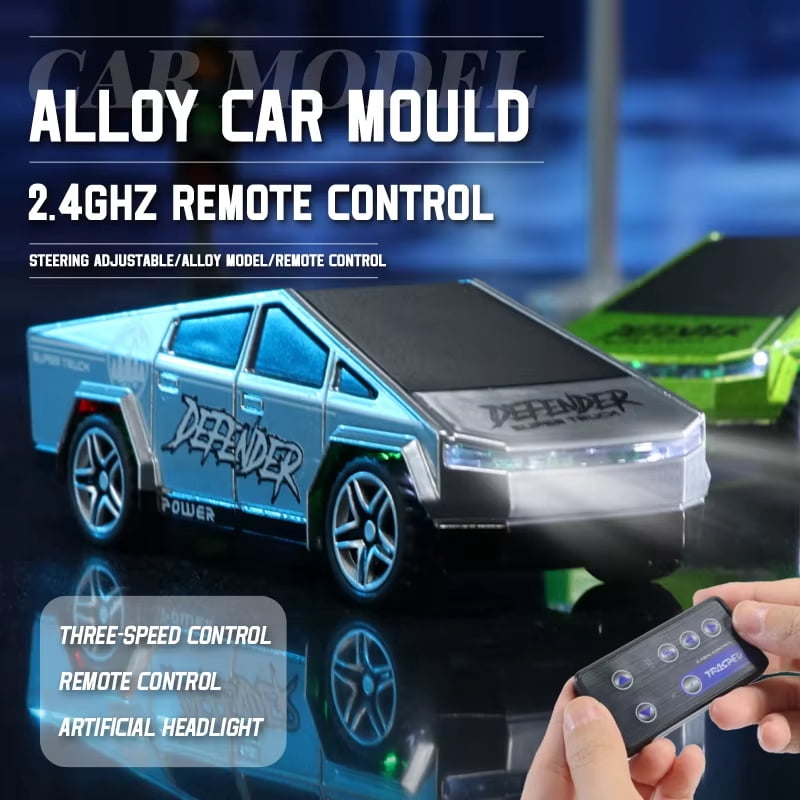 1:64 Mini RC Car Toys - Christmas Small RC Truck 2.4 GHZ Remote Control Cars with Trailer Kit, 3 Speed ​​Adjustable Electric Vehicles Car Toy,Birthday Gift for Boys Age 5+ Years Old