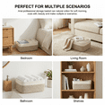 thumbnail image 3 of HLAOLA 4-Pack Cotton Rope Storage Baskets, Rectangle Baskets with Handles, Nursery & Bathroom Organizer, 3 of 6