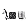 thumbnail image 2 of Smoke Absorber Fume Exhaust Fan Mini Extractor Bathroom Toilet Fan Duct Fan Usb Adjustable Speed Pipe Duct Exhuast Fan, 2 of 8