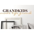 thumbnail image 2 of Grandkids Make Life Grand Wall Letters Vinyl Decal Stickers Wall Art, 23x4.5-inch, Chocolate/Rust Orange, 2 of 5
