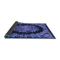 thumbnail image 2 of Ahgly Company Indoor Square Medallion Blue French Area Rugs, 8' Square, 2 of 4
