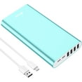 TRAHOOPortable Charger 20000mAh Power Bank 4 USB Output & Dual Input