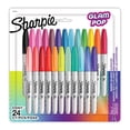 thumbnail image 1 of Sharpie Glam Pop Permanent Markers, Fine Point, Assorted Colours, 24 Count, 1 of 7