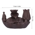 thumbnail image 4 of Quemador de incienso ANGGREK porcelana roja forma de libélula, 4 of 8