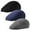 BLACK+Navy blue+GREY, variant on SKYCARPER Men's Cotton Newsboy Hat with Elastic Design