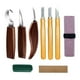thumbnail image 1 of Juego de herramientas para tallar madera, gancho para carpintería, cuchillo para tallar, manualidades, bricolaje, principiantes juego de 9 piezas, 1 of 5