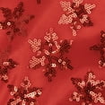 thumbnail image 7 of Northlight Sequin Snowflake Pattern Mini Christmas Tree Skirt - Red - 20", 7 of 7
