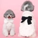 thumbnail image 5 of Methold Durable para un duradero perro elegante abrigo de invierno de piel de lujo ropa para perros pequeños y gatos con estilo Ropa para mascotas blanco lechoso S, 5 of 6