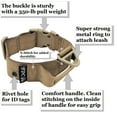 thumbnail image 4 of HEAVY DUTY Dog Tactical Collar with Handle 1.5in Width Training Military Army TAG Hole Medium Large Dog sz M: NECK 12" - 14", 4 of 6