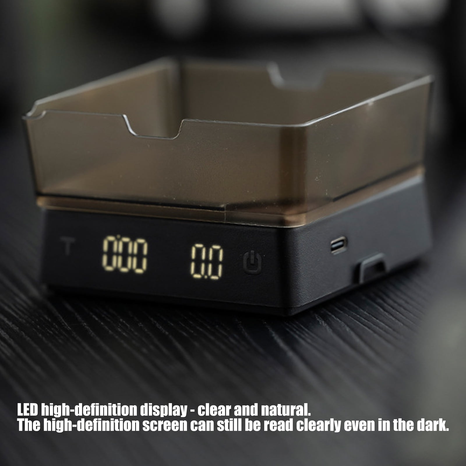 Multiple Purpose Scale for Kitchen Enthusiasts Highlighting Constructed in Clock and Permanent Glass Construction Four thousand Coffee Beloveds Compact Transportable
