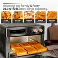 thumbnail image 6 of VAL CUCINA 1750 W 6-Slice Black Matte Stainless Steel Toaster Oven, 6 of 12